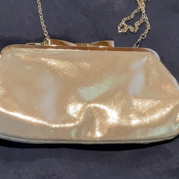 SPARKLY Silver Evening Bag with Chain Strap - Picture 5 of 6